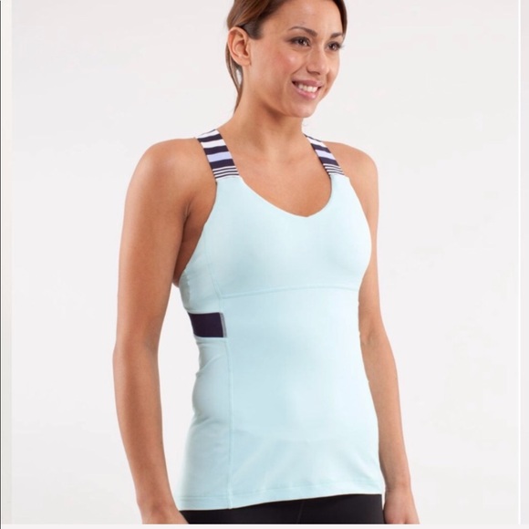 lululemon athletica Tops - Lululemon Push Your Limits Aquamarine Tank